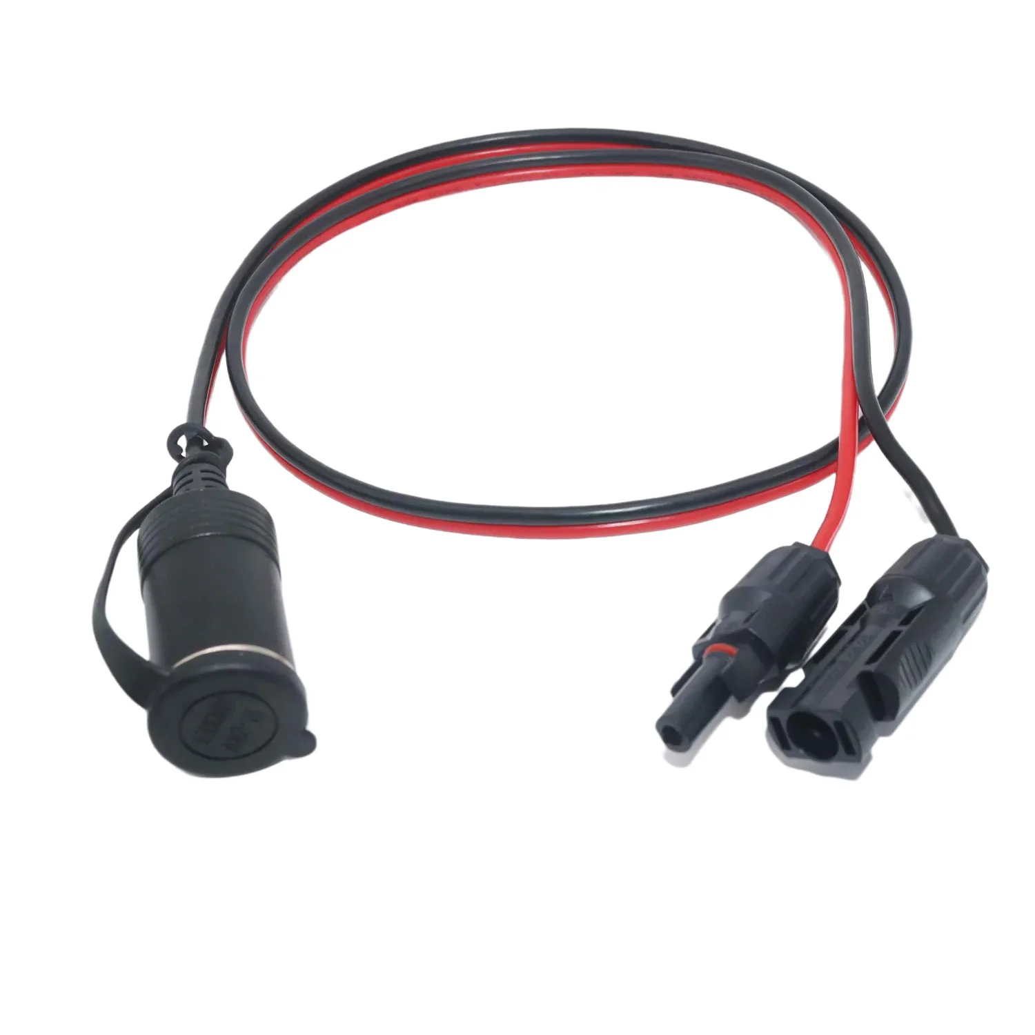 

Car Cigarette Lighter Female Socket To Solar Panel Connector Adapter Cable for Solar RV Portable Power Station Generator 12AWG
