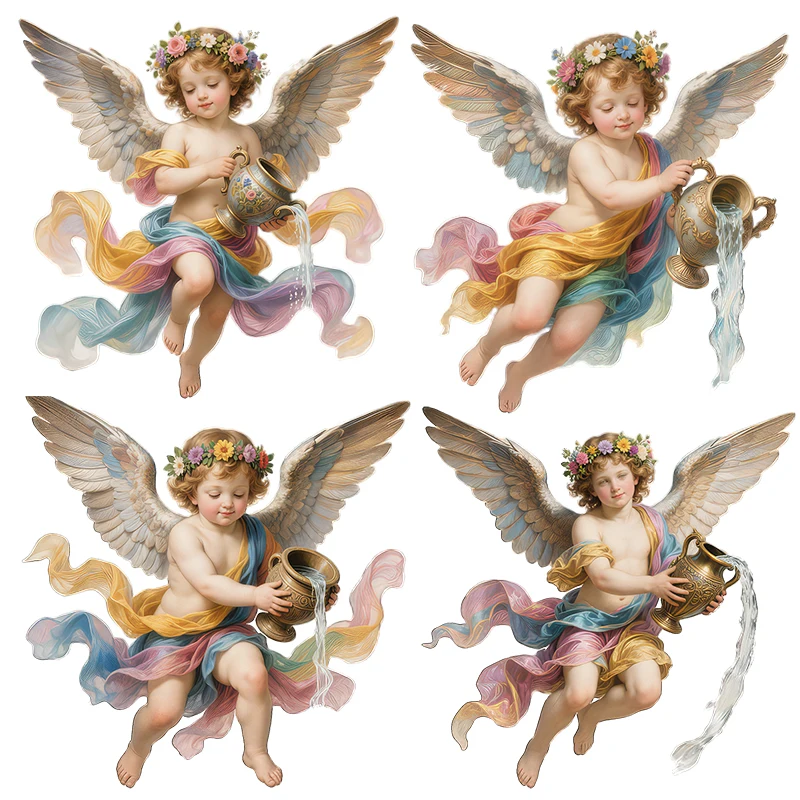 Three Ratels CFN155 Holy angel holding a water jug  classic wall stickers for home decoration Door and window de