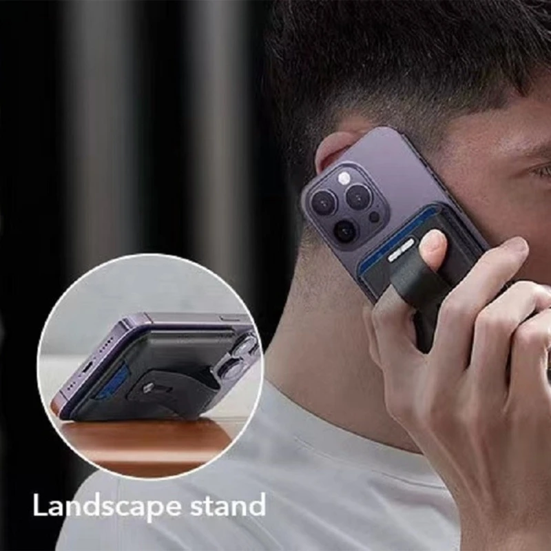 

Кошелек с слотом для карт, задний кошелек для телефона, магнитный рукав, держатель для кредитных карт для мобильного телефона,