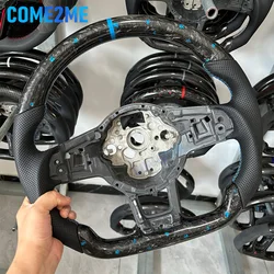 Forge Steering Wheel Fit for VW Mk5 MK7 MK7.5 GTI R Polo 2013-2020 Carbon Fiber Wheel