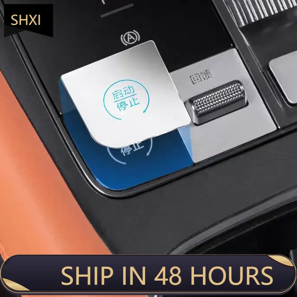 Good Quality New For BYD Sealion 07 EV 2024 2025 Central Control Metal Button Sticker Gear Shift Button Protection Sticker Inter