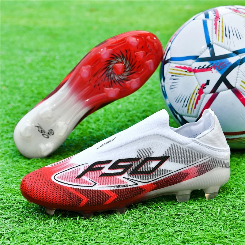 Neue Fußballschuhe für Herren, Sportschuhe, ultraleichte Outdoor-Fußballschuhe, Futsal, rutschfest, hochwertig, hoher Knöchelschutz, atmungsaktiv, für Wettkämpfe geeignet. – Detail 19