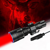 UltraFire RC20-Pro Red Hunting Flashlight 1000m Spotlight 1000LM Tactical  Predator Light for Hog Coyote Varmint Night Hunting