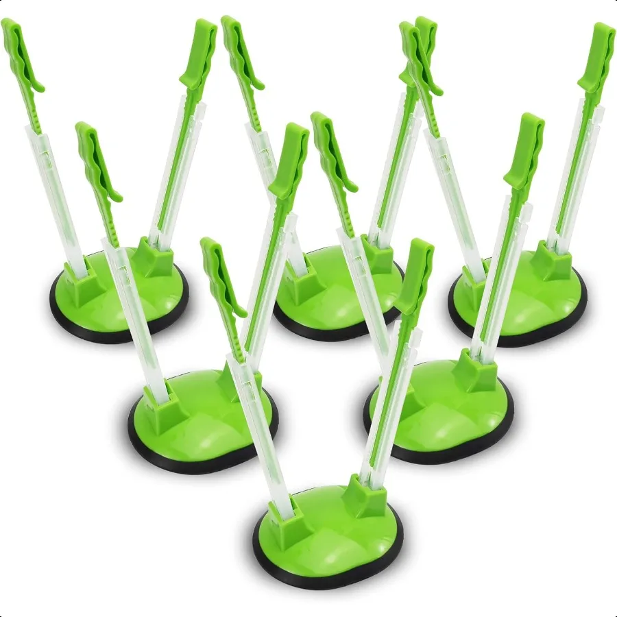 

Подставка для сумки с застежкой-молнией, регулируемая для пластиковых сумок для морозильной камеры, мешковатая стойка без рук, держатель для сумки на галлон, подставка, 6 шт.