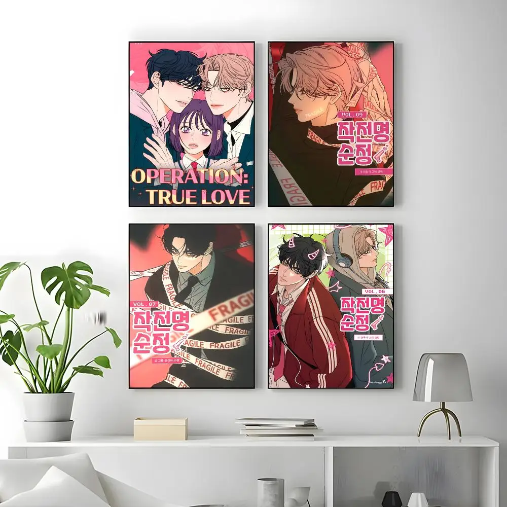 Webtoon Operation True Love Poster High-quality vintage prints & posters for home, bar, cafe, aesthetic wall art.