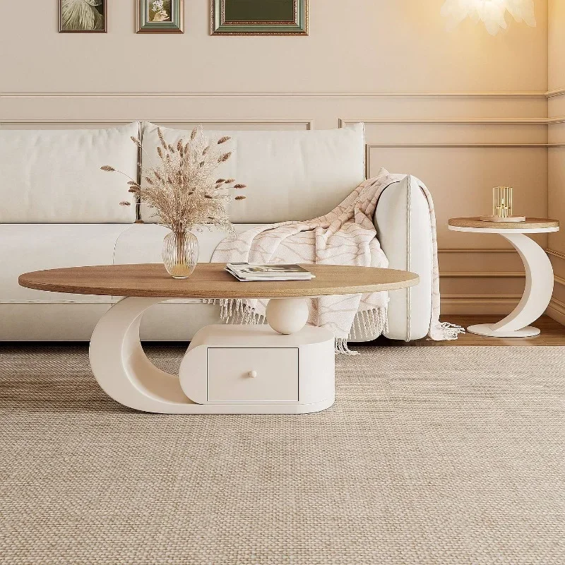 Japanischer Couchtisch Noguchi Kommoden Polar Moderner Gelegenheits-Couchtisch Geriffelte Mesa De Jantar Weiße Landhausmöbel