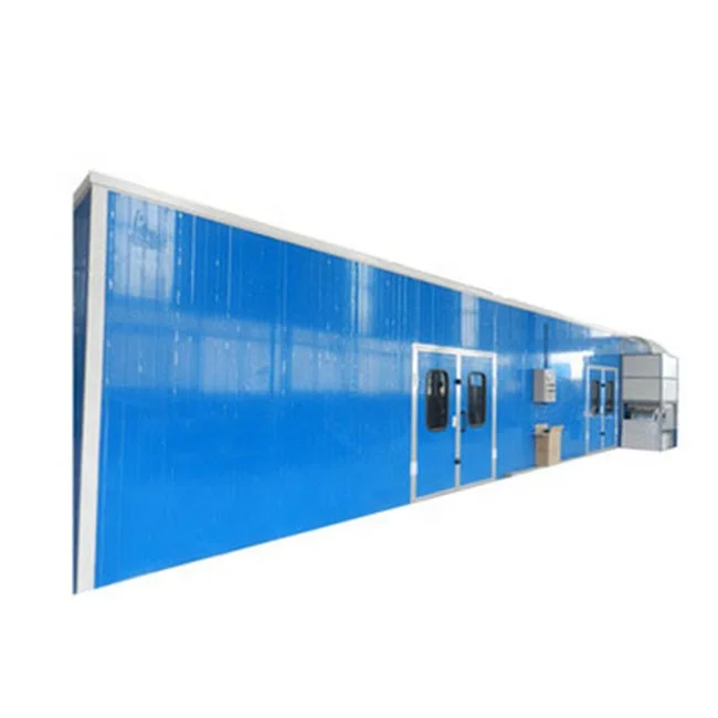 Professional Furniture Spray Booth With Diesel Burner Heating IR Baking & LED Lights 12kW Power For Painting