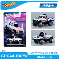 GenuineHot Wheels Car Tubular Trucks 1987 Toyota Pickup Truck Toys for Boys 1/64 Diecast Vehicles Model Metal Collection Gift