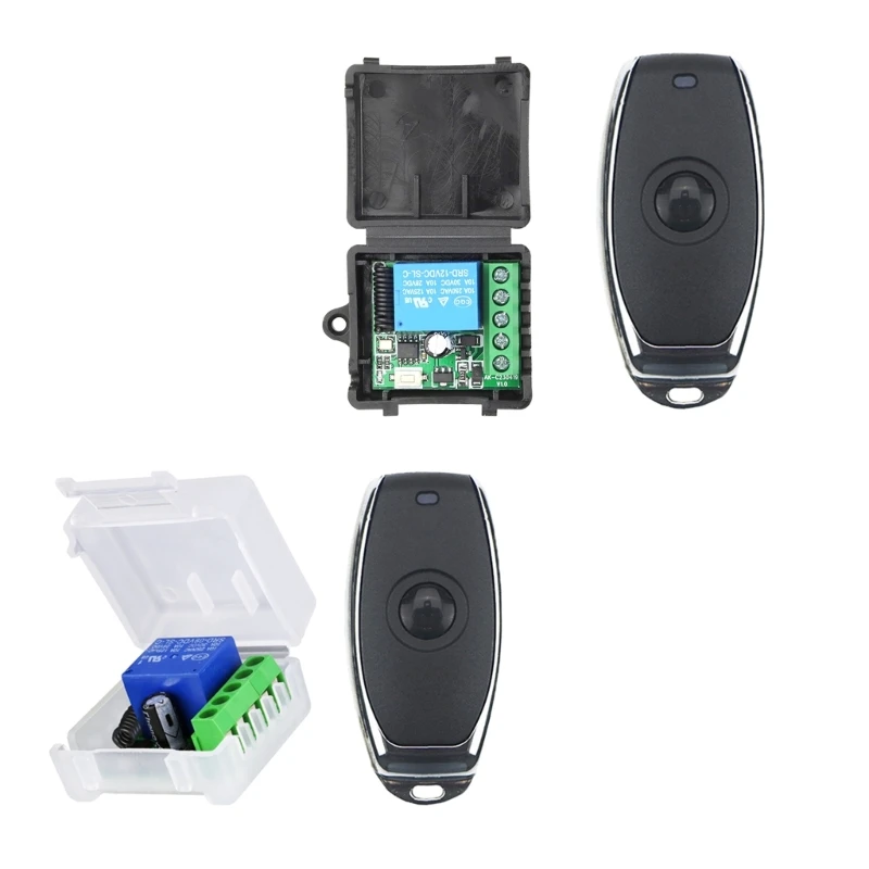 

DC12V 10A Relays 1CH 315MHz 433MHz RF Wireless Radio Frequency Remote Control Switches Transmitter Receiver Switches