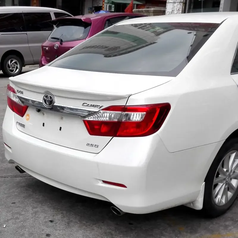 For Toyota Camry Spoiler High Quality ABS Material Car Rear Wing Primer Color Rear Spoiler for Toyota Camry Spoiler 2012-2016