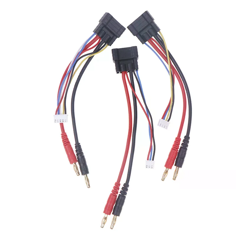 

Id Male Compatible Charger Lead 4s/3s/2s Lipo Battery Bullets Connector Charging Cable To 4mm Banana for Rc Car