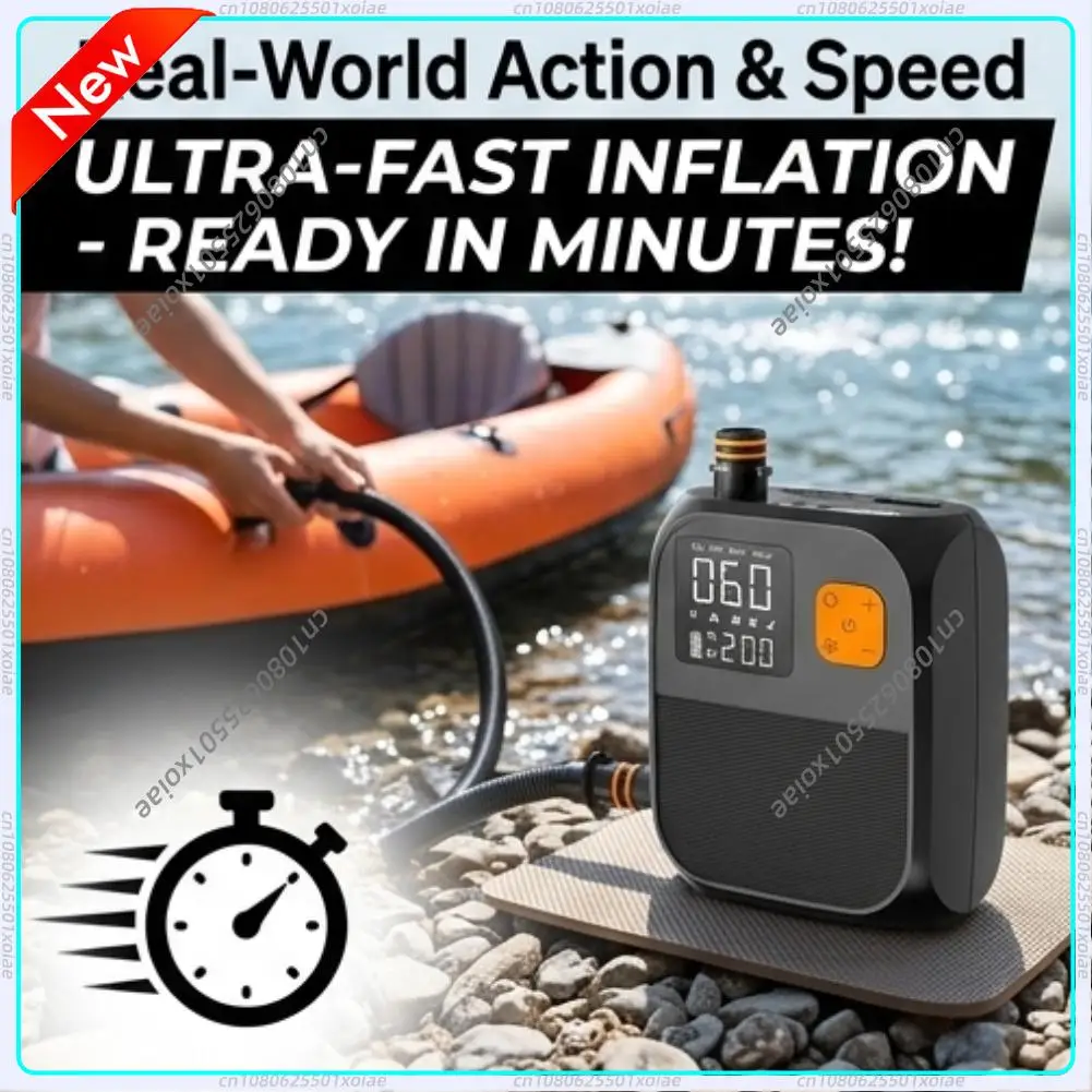 

Электрический насос для SUP-досок 25PSI, двухступенчатый, высоконапорный, для надувных досок, каяков, лодок, палаток, для активного отдыха на воде