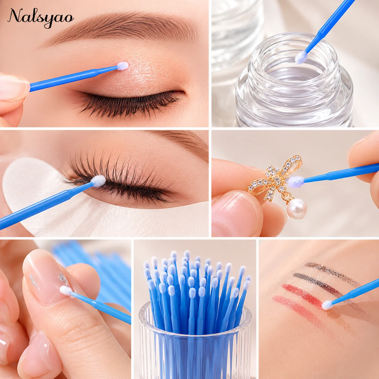 Eyelash Extension Makeup brushes Tools 100/400pcs Micro Brush Disposable Lash Removing Swab Microbrush Mascara Wands Applicator