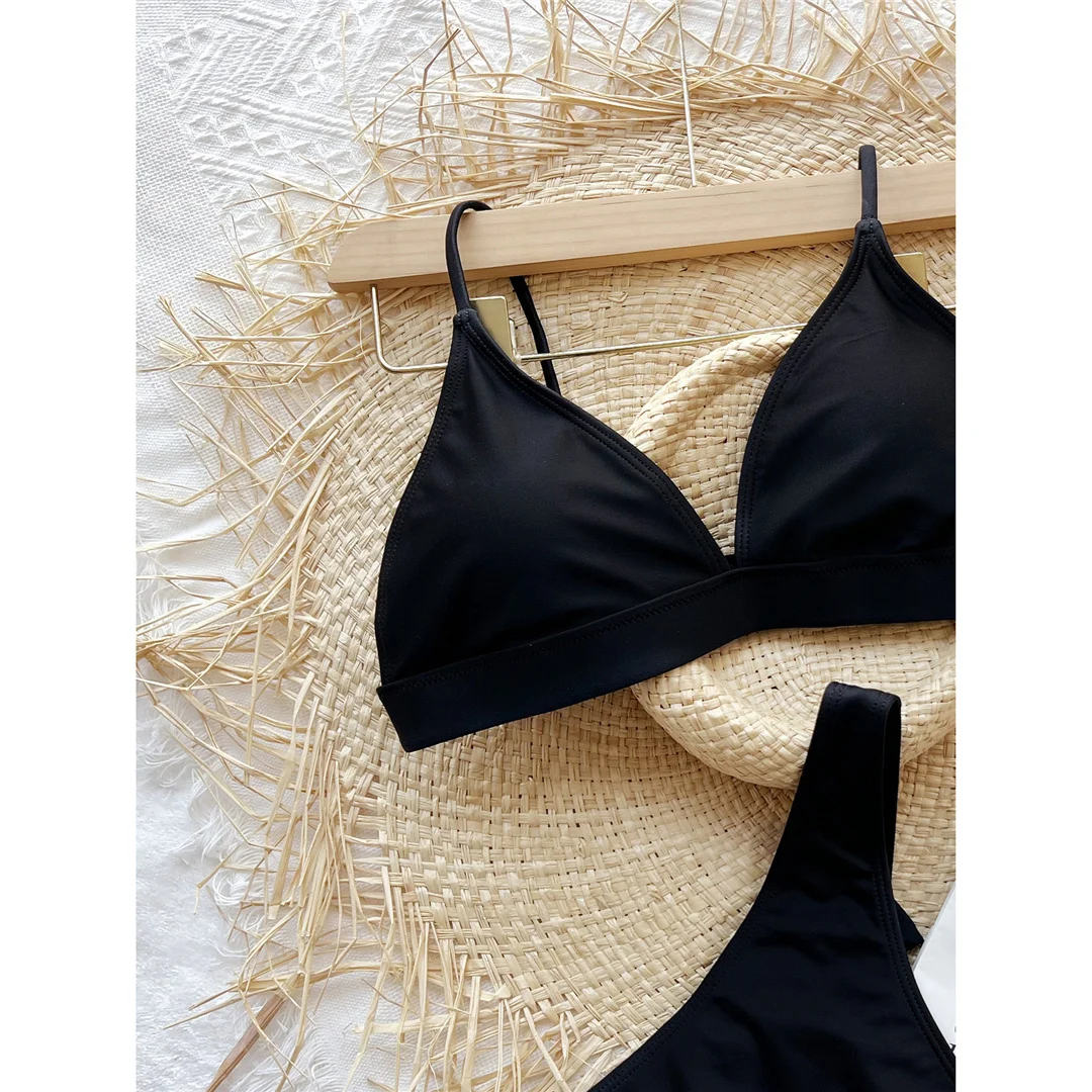 Neuer, verführerischer Bikini mit Schleife und hohem Beinausschnitt, Damen-Badeanzug, zweiteiliges Bikini-Set, gepolsterter Badeanzug, Badebekleidung, Modell V3490. – Detail 11