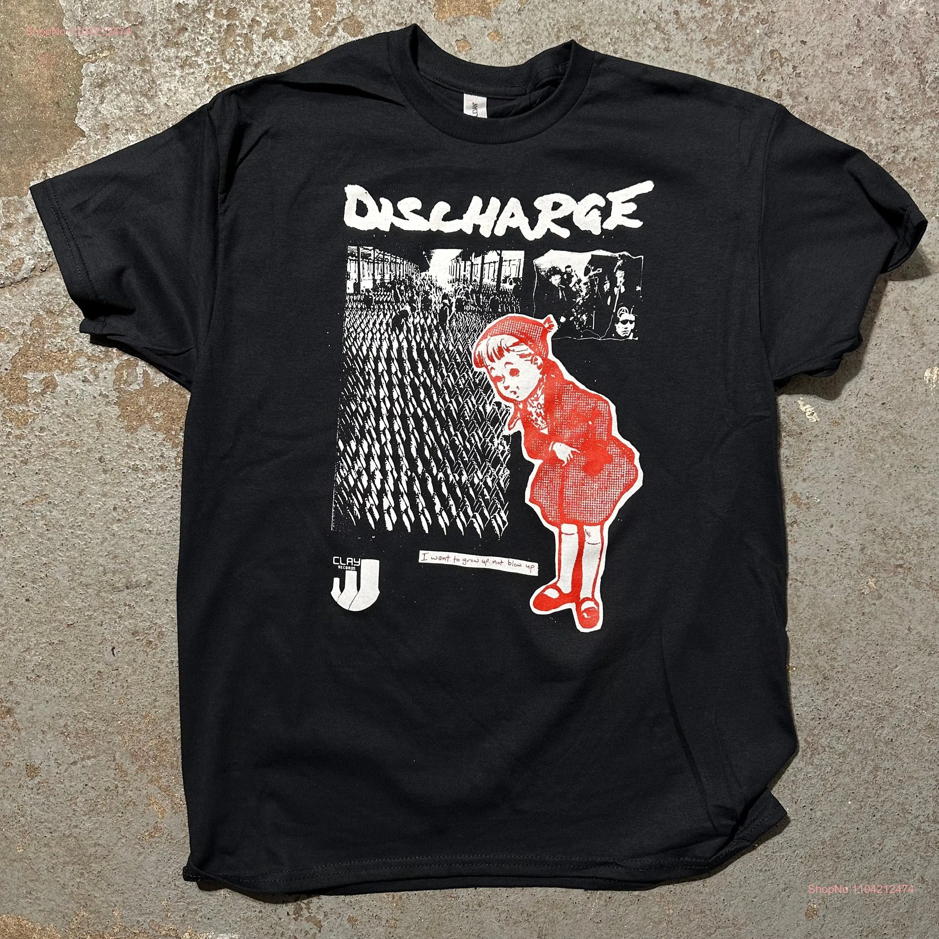 Discharge T Shirt long or short sleeves