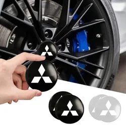 Car Wheel Center Hub Cap Rim Cover Emblem Stickers for Mitsubishi Pajero Sport Eclipse Cross L200 Colt Delica Ralliart Triton