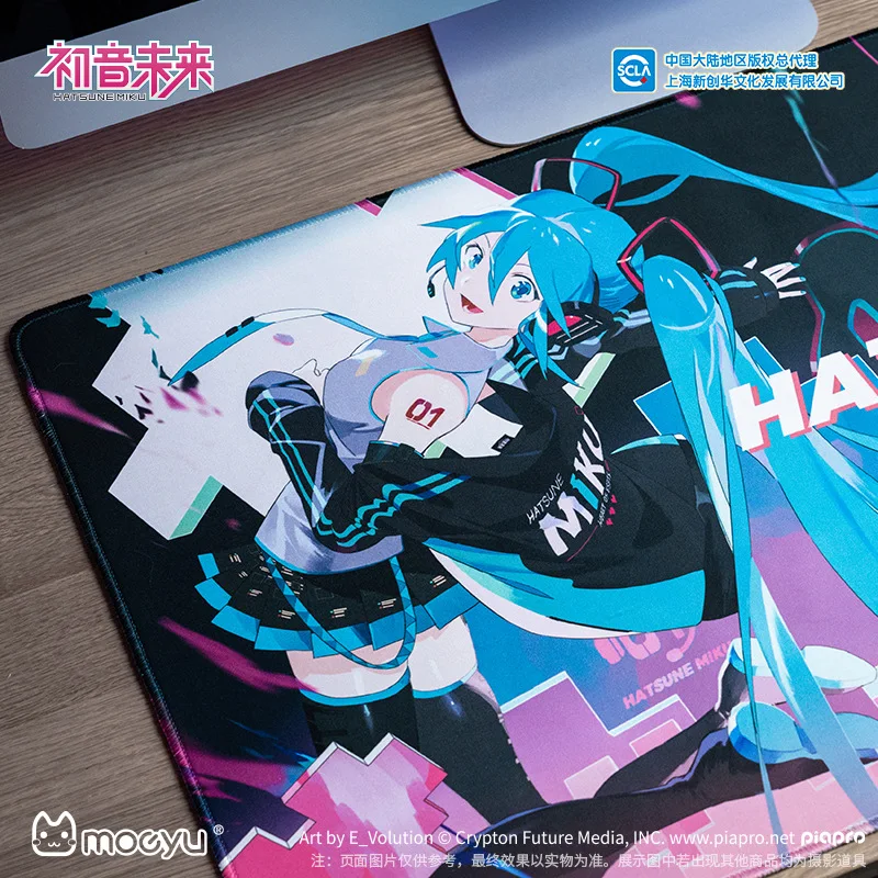 70 x40cm Anime Hatsune Miku Heart Of Esports Series Figure Desk Mat Large Mouse Pad Gaming Gamer Keyboard Mousepad model Gifts