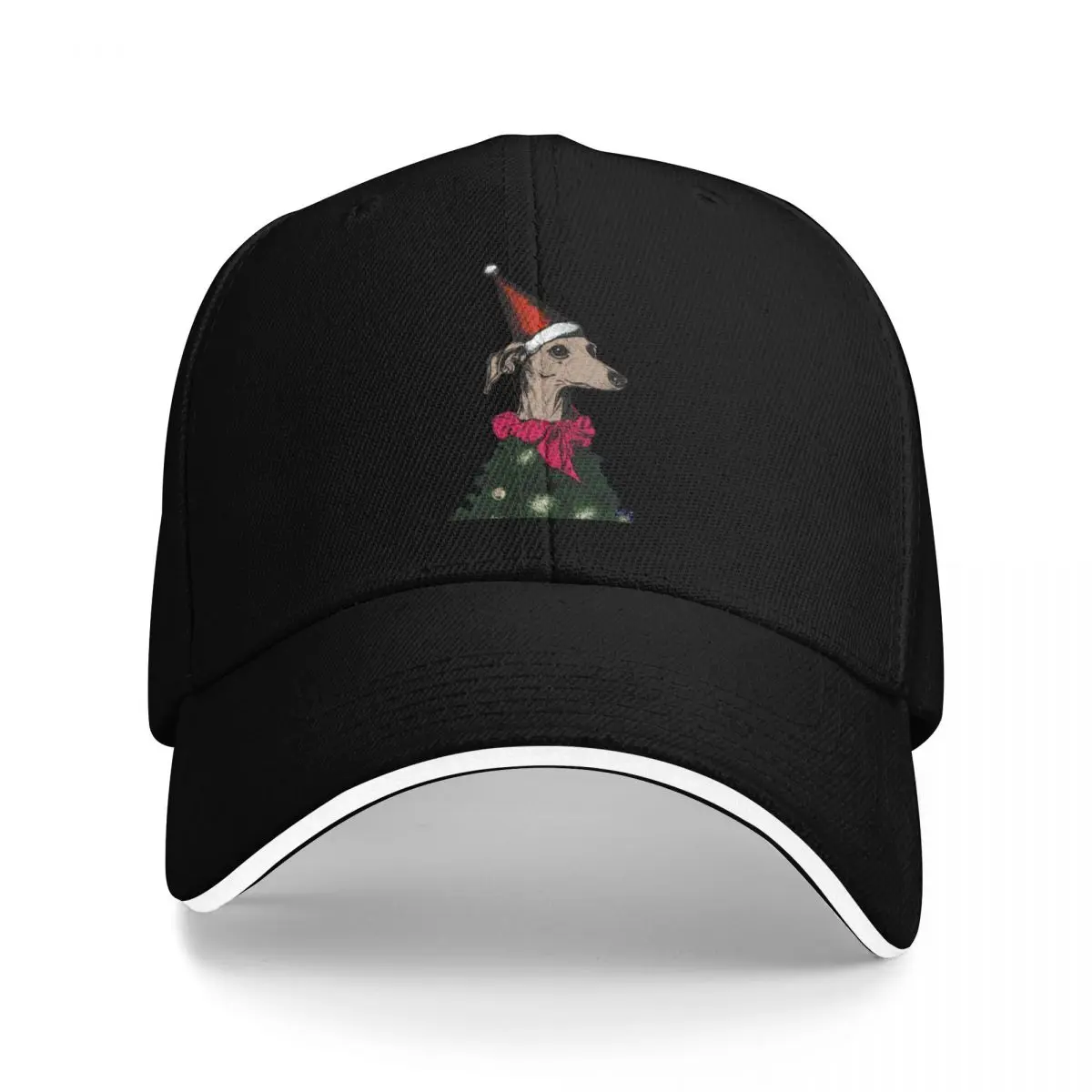 

Sleek, Chic & Seasonal - Xmas Greetings from The Italian Greyhound Baseball Cap Military Cap Man Men Hats Women's