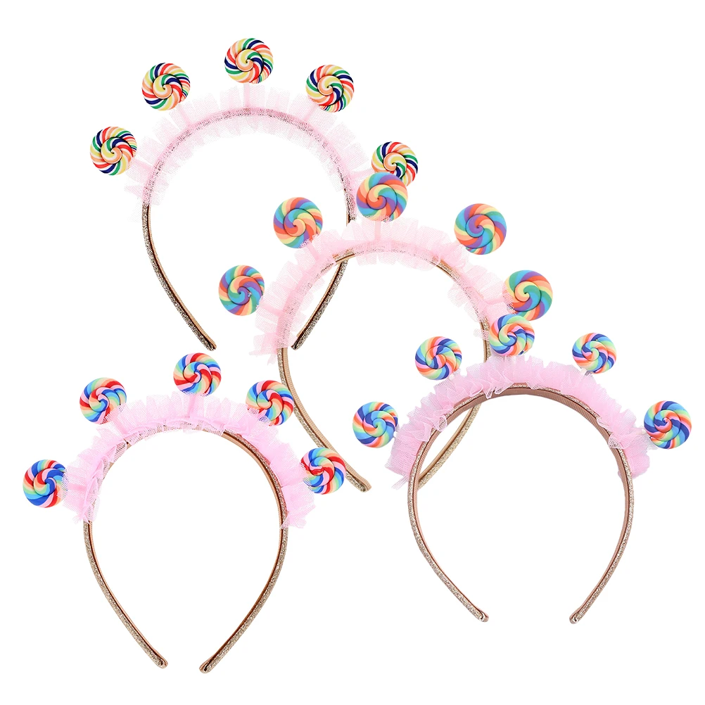 

4pcs Children's Headb Pink Cartoon C y Accessories Hair Clip for Girls Party Playground
