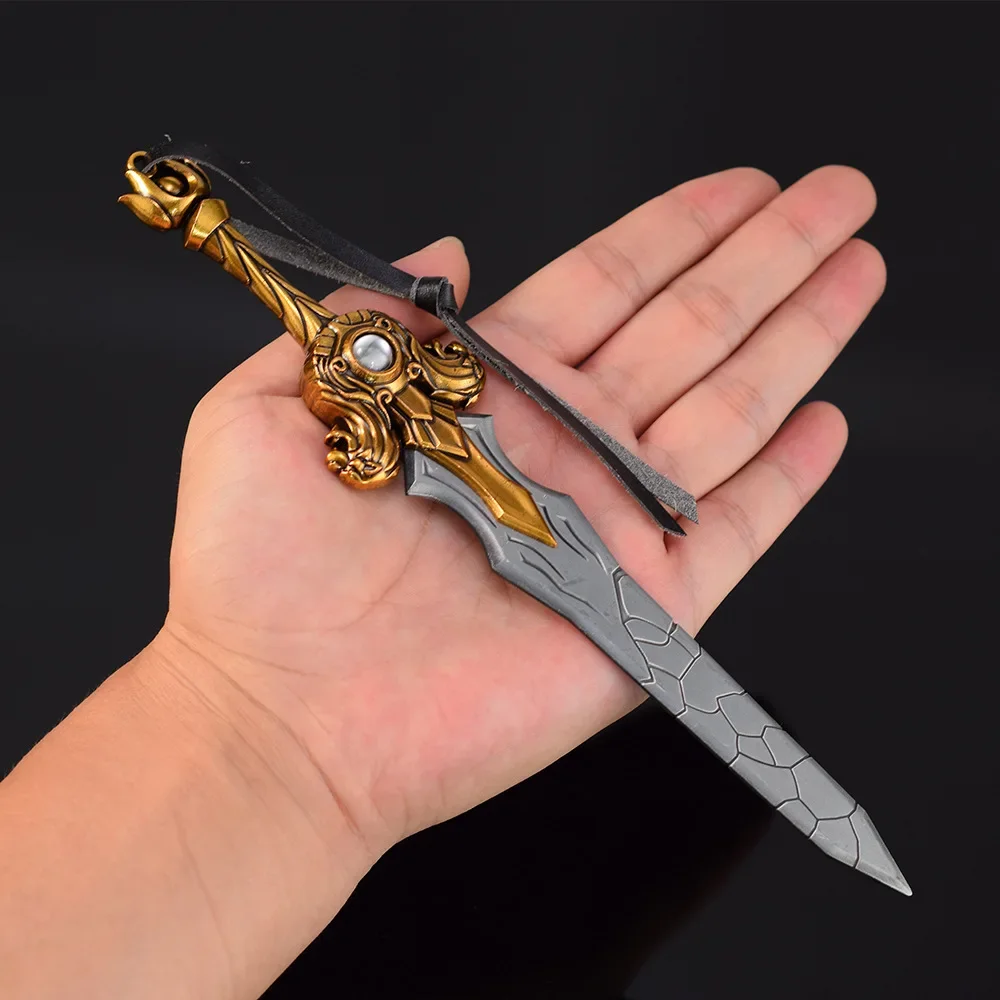 21cm mundo de warcraft jogo periferia turalyon espada metal completo artesanato modelo colecionável katana ornamentos cosplay arma menino brinquedo