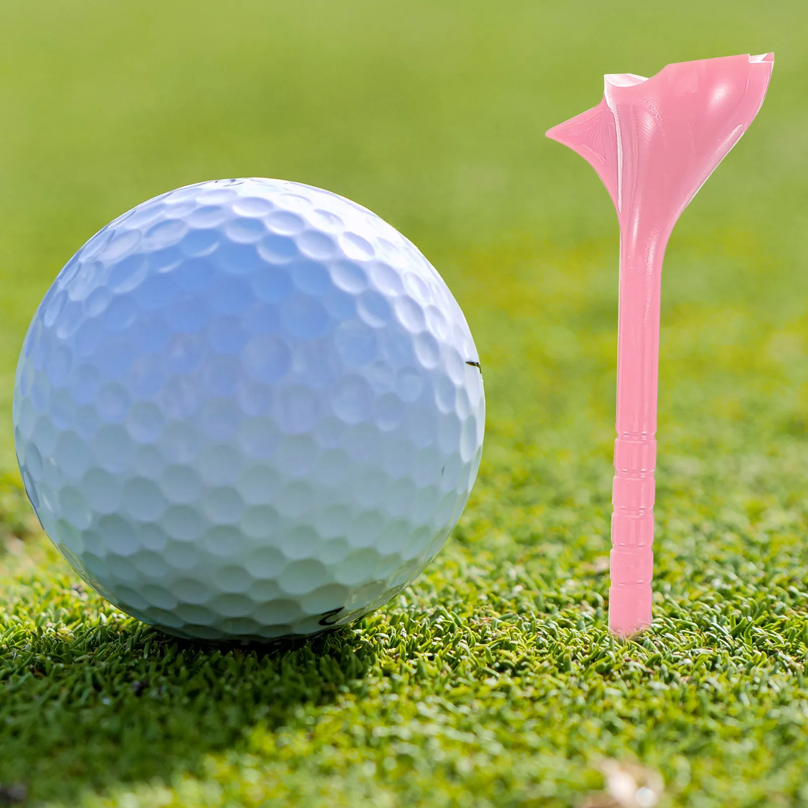 

5pcs Golf Tees Plastic Durable 5 Colors White Yellow Red Blue Pink Golf Ball Holders Reusable Stable Course Golfs Storage