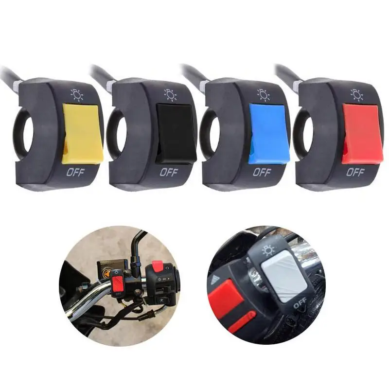 1 Pcs Motorcycle Switch ON OFF Control Button Handlebar Mounted Headlight Signal Lamp Control Modified Switches Accessories