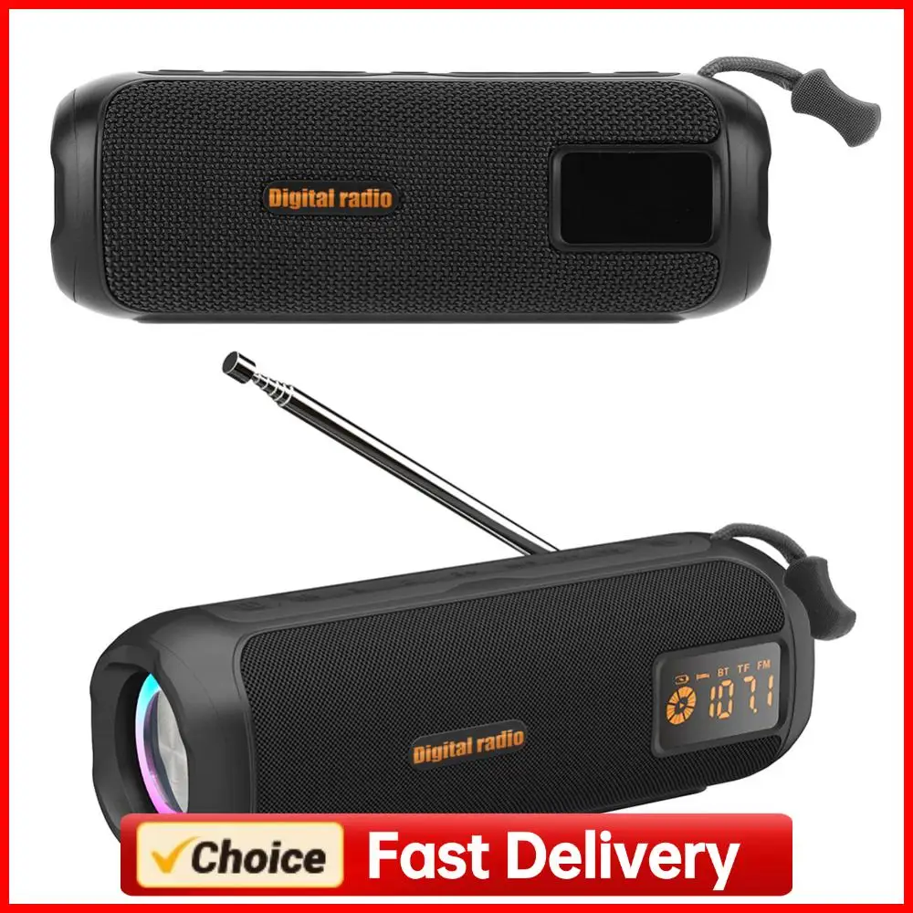 

Wireless BT Speaker Portable Radio Support TF Card Rechargeable Radio for Home Kitchen Outdoor