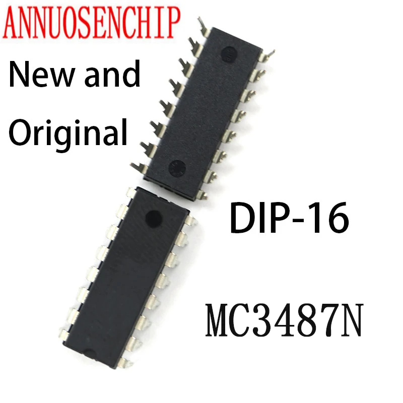 10PCS New And Original DIP16 MC3487 DIP 3487N DIP-16 DS3487N DS3487 IC MC3487N