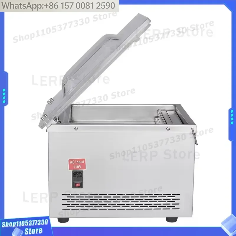Energy Saving Low Noise Semi-Auto Household Food Vacuum Sealer Machine 201 Stainless Steel Electric Foil Pouch Film for