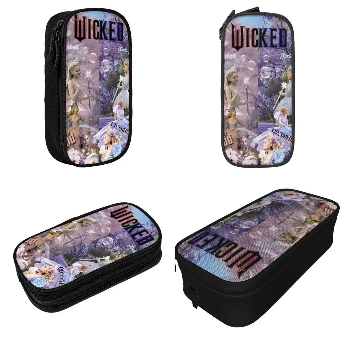 Wicked For Good Glinda Pencil Case Classic Movie Pen Bag Girls Boys Big Capacity Students School Gift Pencilcases