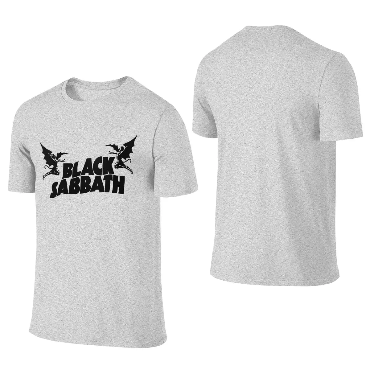 Black Sabbathe Ultra-Minimalist Reversible T-shirt Commuting Vibe   Short Sleeve