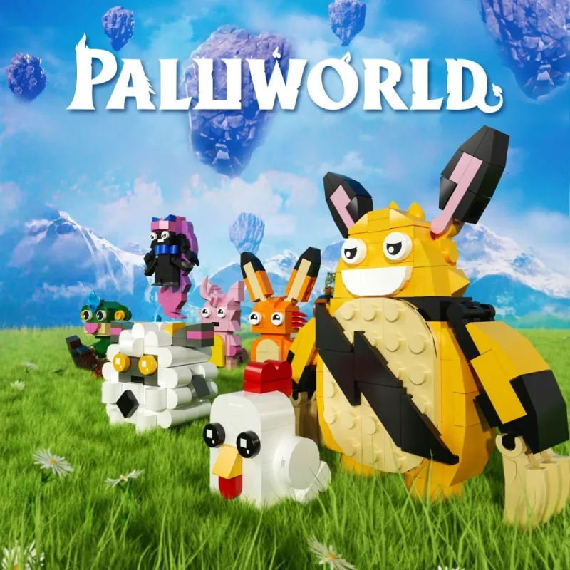 

MOC Palworld игровой персонаж, строительные блоки, костюм Grizzbolt Lamball Cattiva Daedream, наборы кирпичей, игрушки-головоломки, детский подарок на день рождения