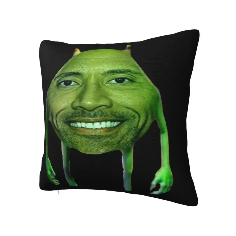 Nordic Dwayne The Rock Johnson Meme Sofa Cushion Cover Velvet Throw Pillow Case Home Decor