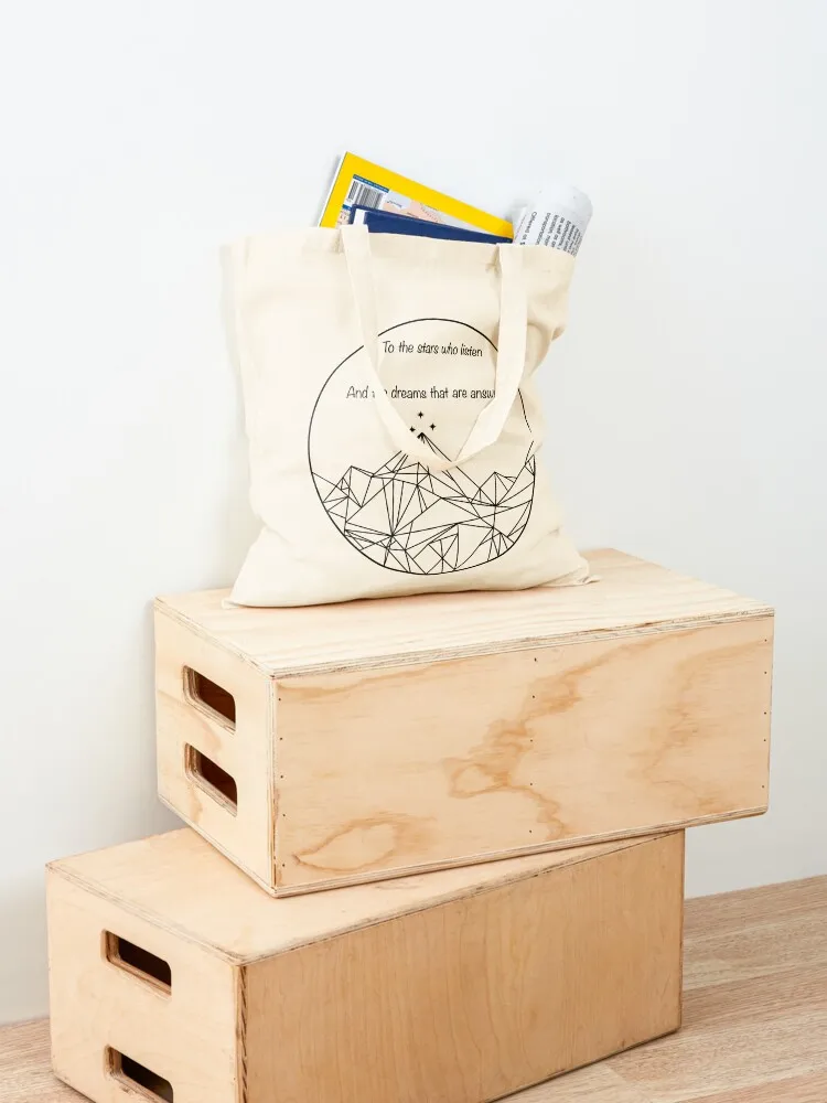 إلى النجوم التي تستمعون والأحلام التي تمت الإجابة عليها Night Court Insignia Tote Bag حقيبة نسائية حقيبة تسوق نسائية #4