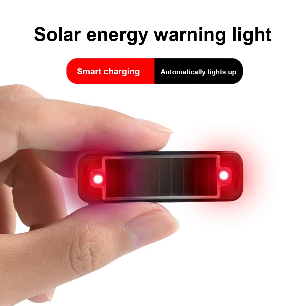 Solar Power Car Alarm Warning Flash Light DC12V LED Flashlight Indicator Light Anti-Theft Sign Security Waterproof Car Accessory - Image 4