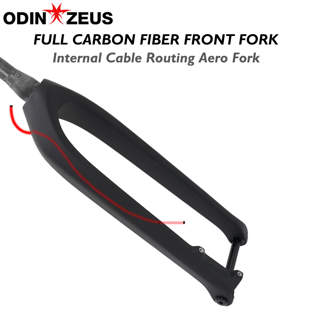

ODINZEUS MTB Boost Carbon Fiber Rigid Fork 27.5/29er 15x110mm Thru Axle Tapered Tube Disc Brake Mountain Bike Front Fork