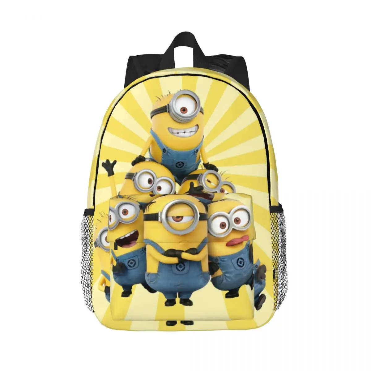 Minions حقيبة ظهر متينة ، تصميم مريح خفيف الوزن ، راحة وراحة ، 15"