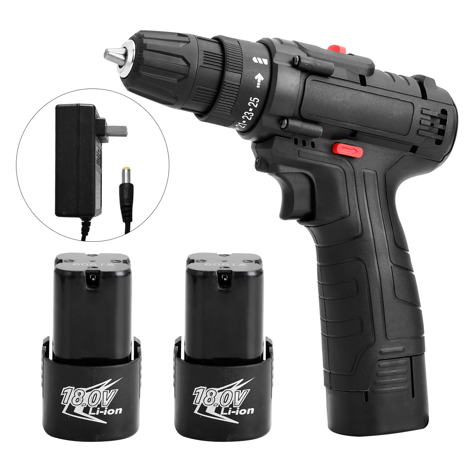 

18V Electric Impact Cordless Drill High-power Lithium Battery Wireless Rechargeable Hand Drills Home DIY Electric Screwdriver