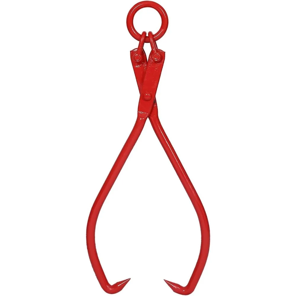 

16 Inch Heavy-Duty Log Lifting Tongs for Skidding Lumber with Ring Grabber