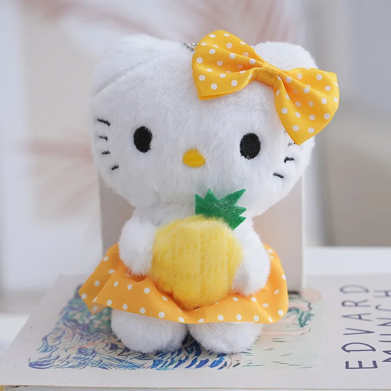 Hello Kitty sleutelhanger schattige cartoon tas hanger pluche pop charmes autosleutel ring rugzak accessoires vrouwen meisje geschenken