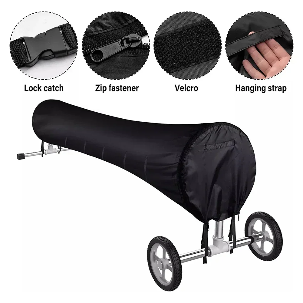 1pc Pool Cover Reel 16/18/20/24FT With Adjustable Straps For Home Garden Pool Cover Reel All-Weather Protection