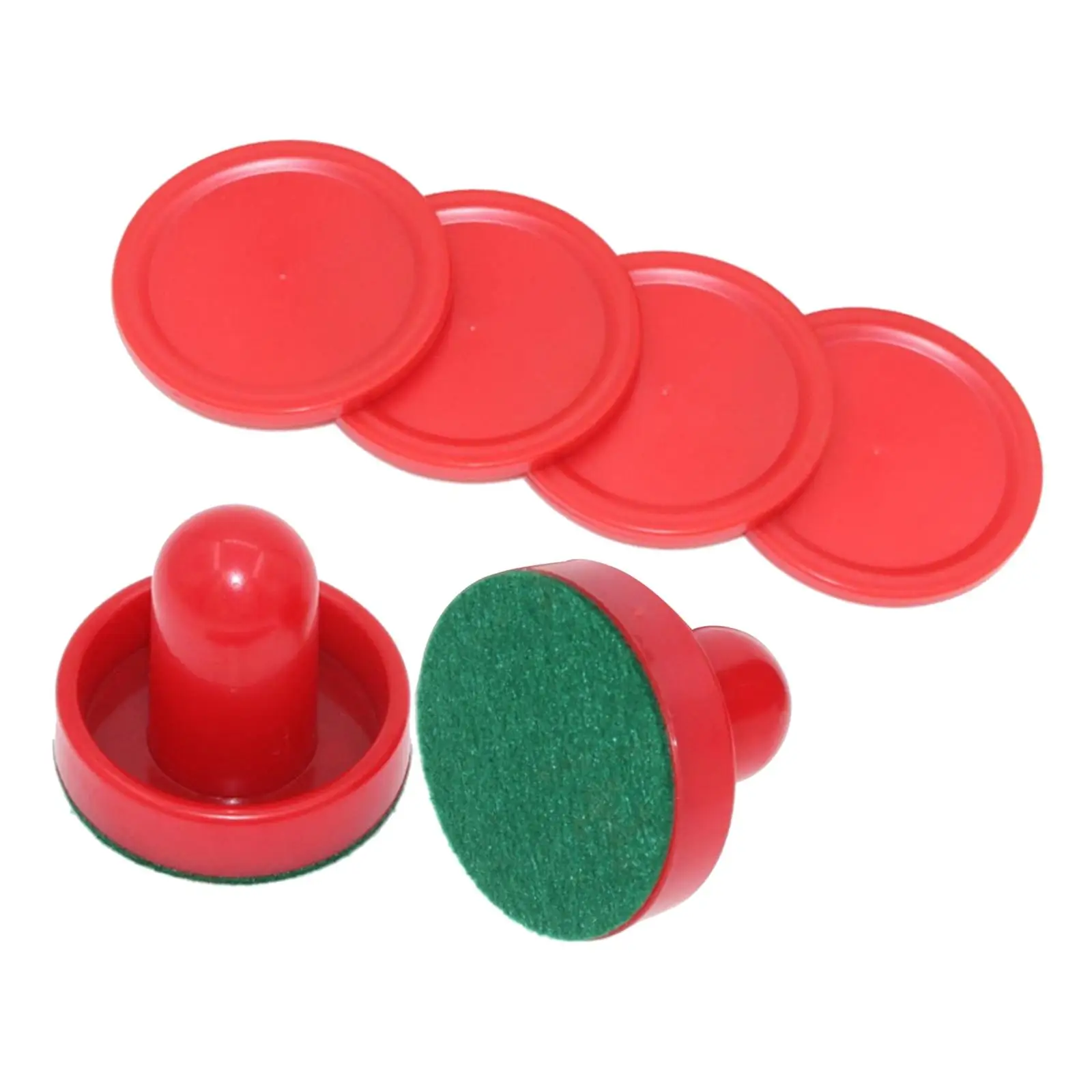 Air Hockey Paddles Set with Speed Pucks Plastic Equipment for Home Table Hockey with Legs