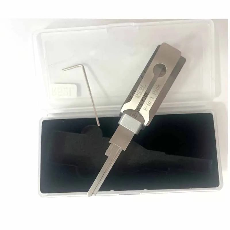 

1 PCS Picking Locksmith Keychain Master Key Lishi R52L (Lengthened) 2-in-1 Pick & Decoder for Long Philip Brand of Locks Picks