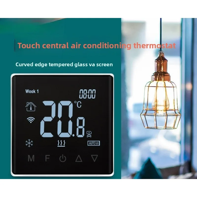 RS-485 الكتابة على الجدران الذكية زيجبي واي فاي مكيف الهواء المركزي ترموستات مروحة لفائف لوحة التحكم التبديل #2