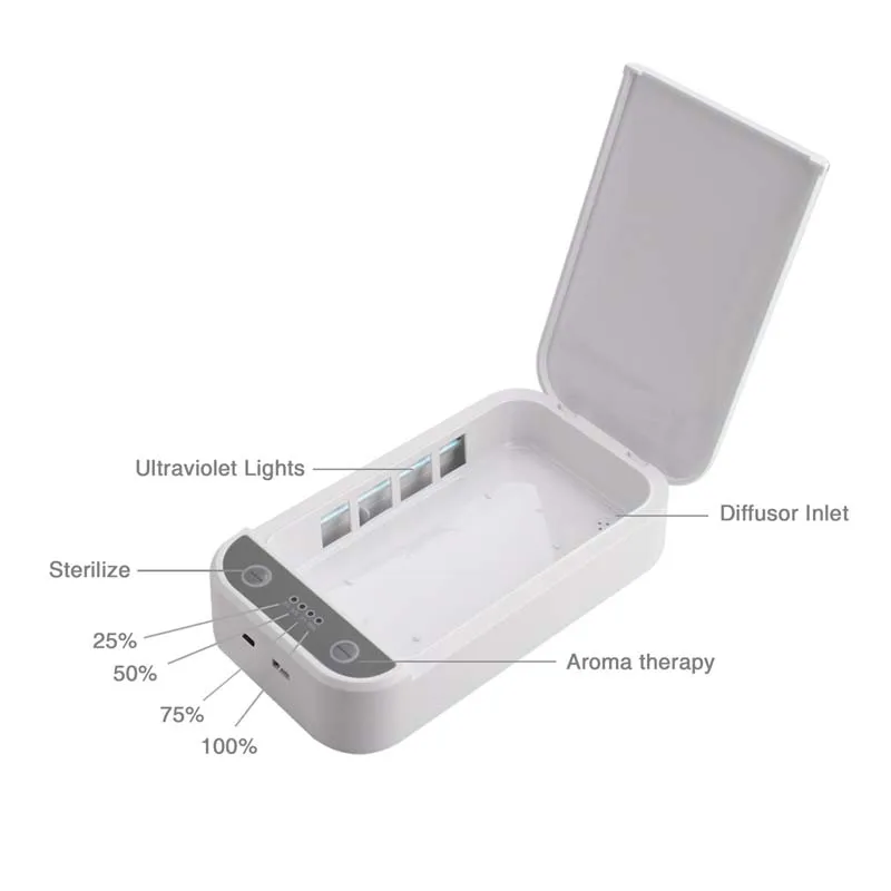 Mobile Phone Disinfector Convenient Multifunctional Ultraviolet Disinfection Box One Click Disinfection Strong Sterilization
