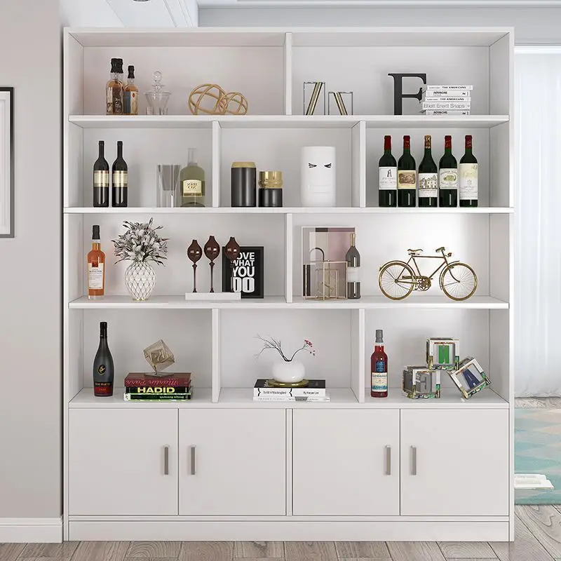 Solid wood wine cabinet living room wall locker 2025 new display cabinet household wine rack rack storage