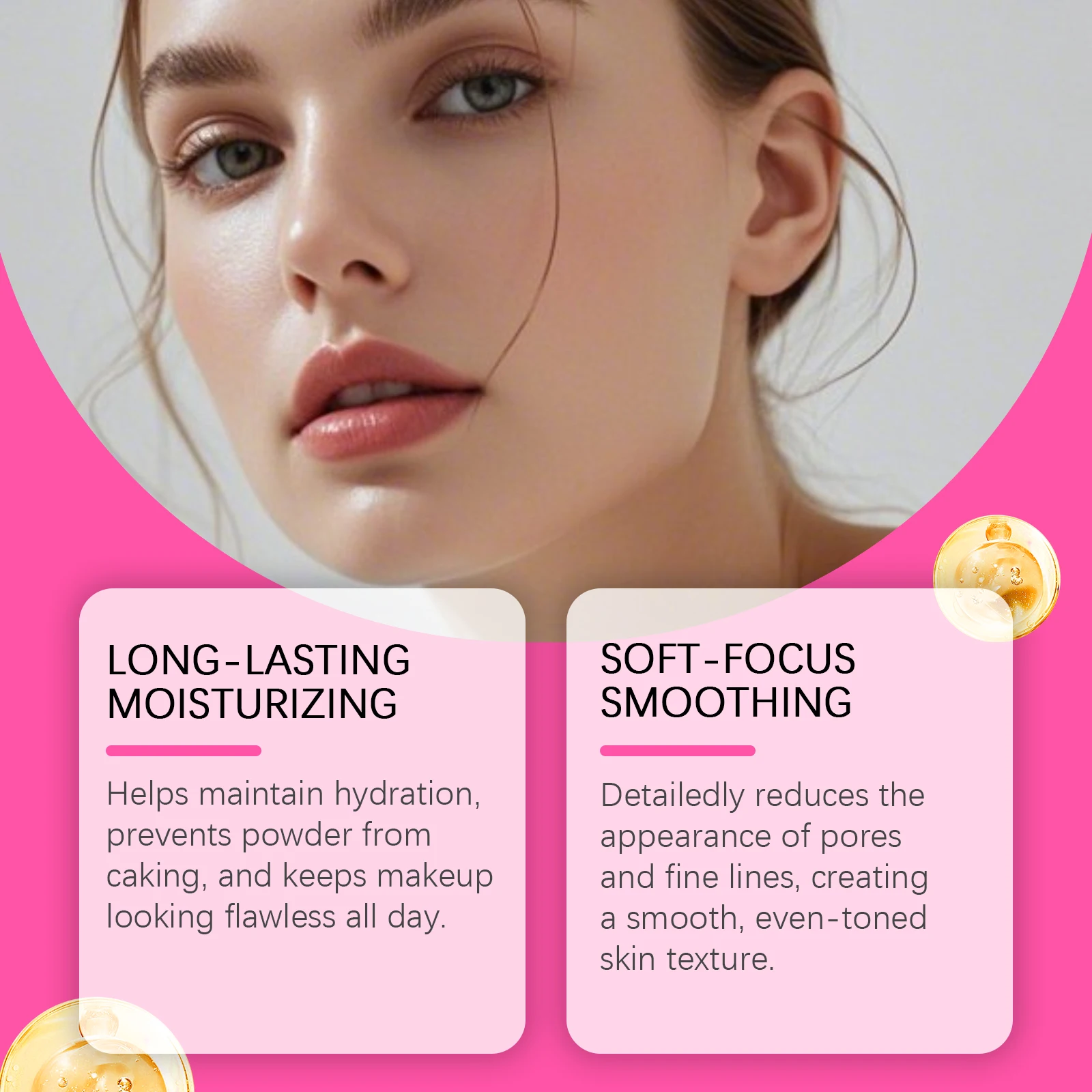 الببتيد ترطيب الأساس المكياج كريم المخفي السيطرة على النفط تغطية كاملة ترطيب طويلة الأمد مقاوم للماء قاعدة ماكياج