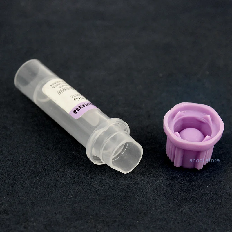 Steriles Mikro-Blutentnahmeröhrchen mit EDTA-K2, Einweg-Antikoagulationsröhrchen für Laborversuche, 0,5 ml, 1 ml, 100 Stück/Packung. – Detail 4