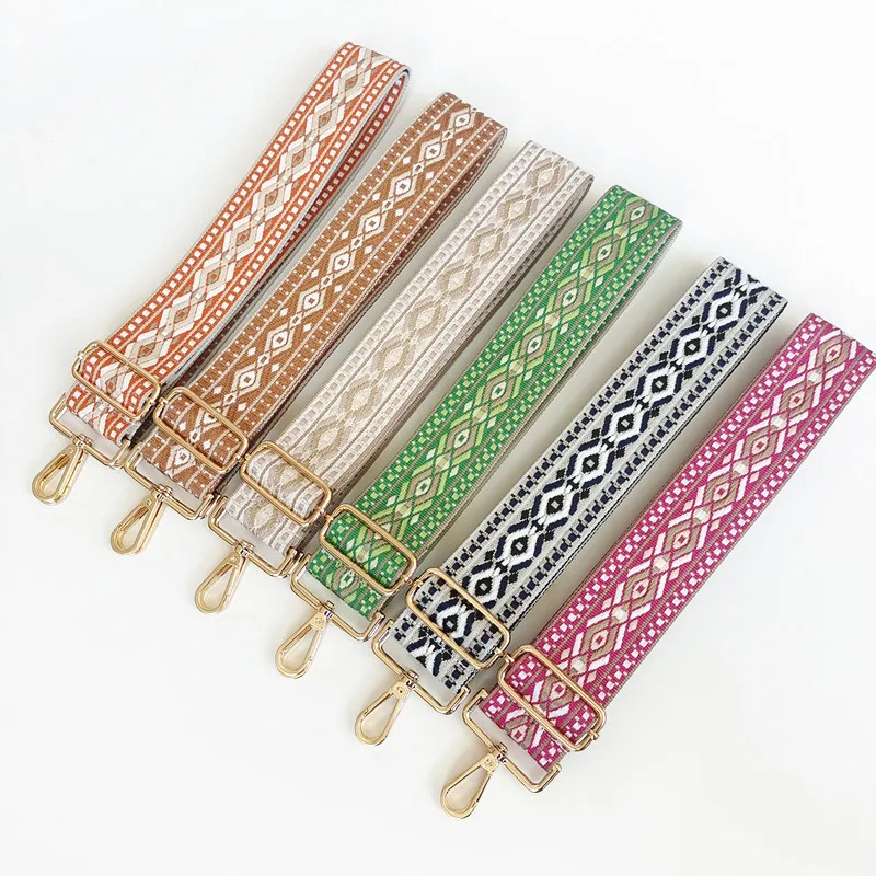 

Разноцветный женский рюкзак в этническом стиле с узором, регулируемым плечевым ремнем, плетеная сумка-кроссбоди для трансграничной торговли