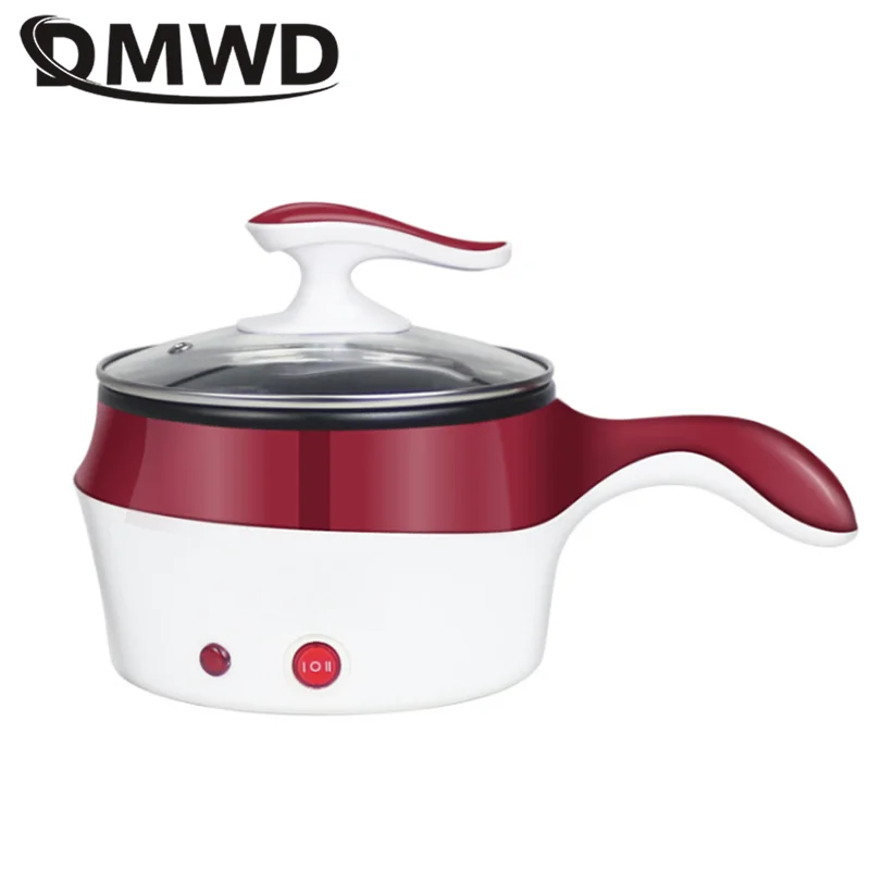 1.2L Electric Multi-Cooking Pot Rapid Heating Non-stick Stir-Fry Pan Food Steamer Rice cooker Hotpot Noodles Boiler Food Warmer